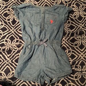 Denim romper